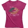 thumbnail image 1 of I'm An All American Girl USA Flag Lips 4th July Patriotic Women's T-Shirt, 1 of 4