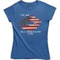 thumbnail image 1 of I'm An All American Girl USA Flag Lips 4th July Patriotic Women's T-Shirt, 1 of 4