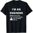 thumbnail image 1 of I'm An Engineer - Funny Sarcastic Engineering Gift,Short Sleeve T-Shirt, 1 of 4