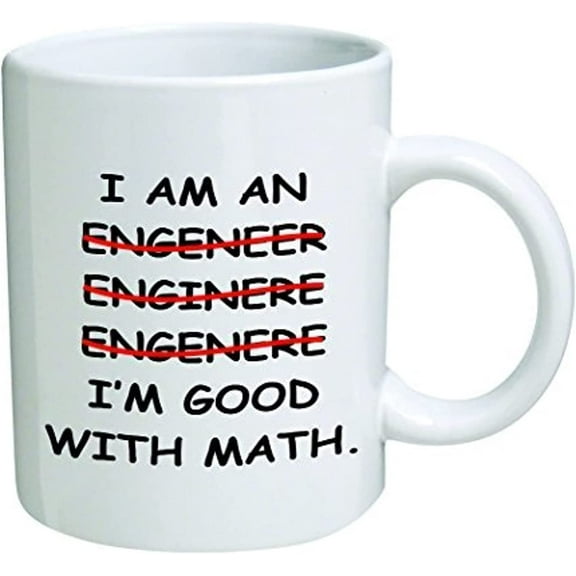 I'm An Engineer Good With Math Coffee Mug 11 Oz Mug Nice Motivational And Inspirational Office Gift by