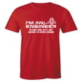 thumbnail image 1 of I'm An Engineer To Save Time Let's Just Assume I'm Never Wrong Men's Gift T-Shirt, 1 of 4