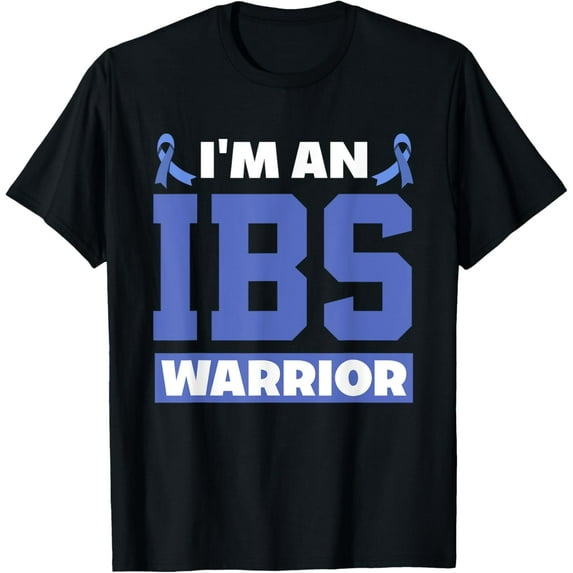 I'm An IBS Warrior Irritable Bowel Syndrome Warrior T-Shirt men and women can wear, black, white, gifts