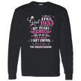 thumbnail image 1 of I'm April Girl 1955 71st Birthday Vintage 71 Years Old Bday Long Sleeve Shirt, 1 of 3