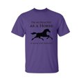thumbnail image 1 of I'm As Healthy As A Horse Adult Short Sleeve T-shirt, 1 of 4