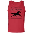 thumbnail image 1 of I'm As Healthy As A Horse Adult Tank Top, 1 of 3
