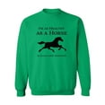 thumbnail image 1 of I'm As Healthy As A Horse Crewneck Sweatshirt, 1 of 3