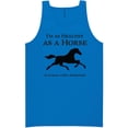thumbnail image 1 of I'm As Healthy As A Horse Neon Tank Top, 1 of 1