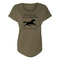 thumbnail image 1 of I'm As Healthy As A Horse Womens Dolman Tee, 1 of 3