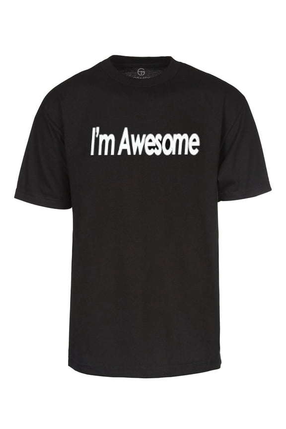 I'm Awesome Graphic T- Shirt Black X-Large