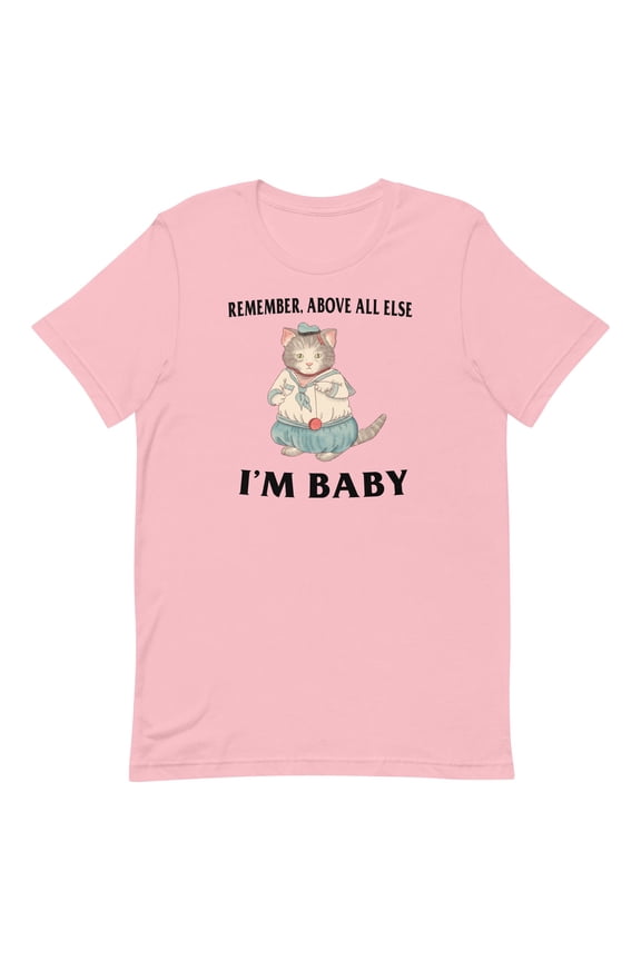 I'm Baby T-Shirt Funny Meme Graphic Tee, Cute Humor Saying Shirt