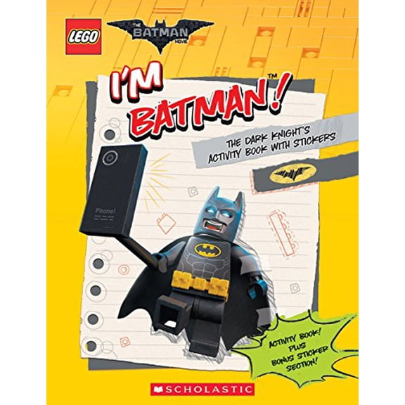 Pre-Owned I'm Batman! the Dark Knight's Activity Book with Stickers (the Lego Batman Movie) (Paperback) 1338112236 9781338112238