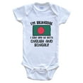 thumbnail image 1 of I'm Bilingual I Can Cry in Both English and Bengali Funny Bangladeshi Flag Baby Bodysuit - Bangladesh One Piece, 3-6 months white, 1 of 4