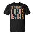thumbnail image 1 of I’m Bilingual I Haha And Jaja Teacher T-Shirt – Fun Multilingual Humor Graphic Tee, Teacher Appreciation Shirt, Lighthearted Classroom Educator Apparel, 1 of 3