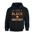 thumbnail image 1 of I`m Black History USA Political Unisex Hoodie Men Women - Graphic Tee S M L XL 2XL 3XL 4XL 5XL - Hooded Black History Month Gifts Resistance Hoodie for Him Her, 1 of 2