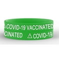 thumbnail image 1 of I'm 'COVID-19 Vaccinated' Silicone Wristbands, 1 of 3