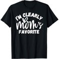 thumbnail image 1 of I'm Clearly Mom's Favorite Baby Boy Son Mommy Girl Daughter T-Shirt, 1 of 3