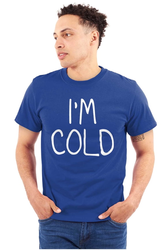 I'm Cold Bundle Up Statement Plus Size Crewneck Graphic Tee Shirt Brisco Brands 2X