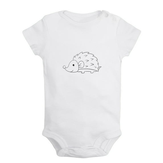 I'm Coming Funny Rompers For Babies, Animal Hedgehog Pattern Jumpsuits, Newborn Baby Unisex Bodysuits, Infant Jumpsuits, Toddler 0-24 Months Kids One-Piece Oufits