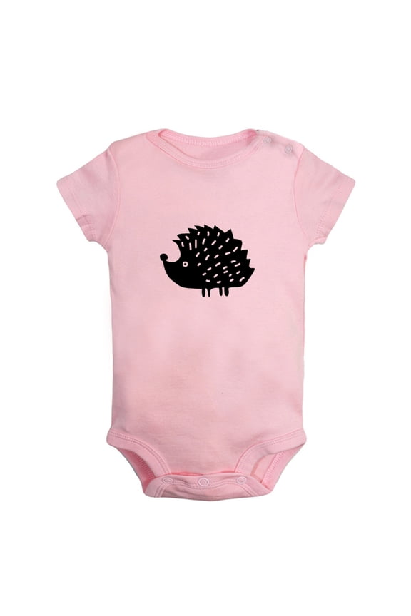 I'm Coming Funny Rompers For Babies, Animal Hedgehog Pattern Jumpsuits, Newborn Baby Unisex Bodysuits, Infant Jumpsuits, Toddler 0-24 Months Kids One-Piece Oufits