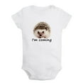 thumbnail image 1 of I'm Coming Funny Rompers For Babies, Animal Hedgehog Pattern Jumpsuits, Newborn Baby Unisex Bodysuits, Infant Jumpsuits, Toddler 0-24 Months Kids One-Piece Oufits, 1 of 5
