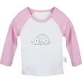 thumbnail image 1 of I'm Coming Funny T shirt For Baby, Newborn Babies Animal Hedgehog Cute T-shirts, Infant Tops, 0-24M Kids Graphic Tees Clothing (Long Pink Raglan T-shirt, 18-24 Months), 1 of 4