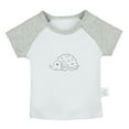 thumbnail image 1 of I'm Coming Funny T shirt For Baby, Newborn Babies Animal Hedgehog Cute T-shirts, Infant Tops, 0-24M Kids Graphic Tees Clothing (Short Gray Raglan T-shirt, 18-24 Months), 1 of 4