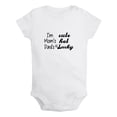thumbnail image 1 of I'm Cute, Mom's Hot, Dad's Just Plain Lucky Funny Rompers For Babies, Newborn Baby Unisex Bodysuits, Infant Jumpsuits, Toddler 0-24 Months Kids One-Piece Oufits, 1 of 4