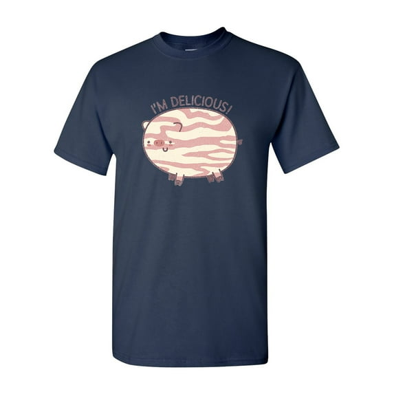 I'm Delicious Bacon Pig Food BeanePod Artworks Art Funny DT Adult T-Shirt Tee