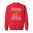 thumbnail image 1 of I'm Digging Christmas Construction Truck Funny DT Crewneck Sweatshirt, 1 of 2