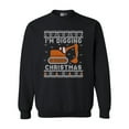 thumbnail image 1 of I'm Digging Christmas Construction Truck Funny DT Crewneck Sweatshirt, 1 of 2