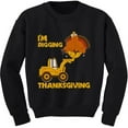 thumbnail image 1 of I'm Digging Thanksgiving Shirts for Boys Toddler Tractor Turkey Kids Sweatshirt 2T Black, 1 of 6