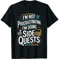 thumbnail image 1 of I'm Doing Side Quest Humorous Gaming DTG Print Unisex T-Shirt,Black Color,Size YM, 1 of 5