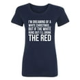 thumbnail image 1 of I'm Dreaming Of A White Christmas Womens crewneck tee, 1 of 2