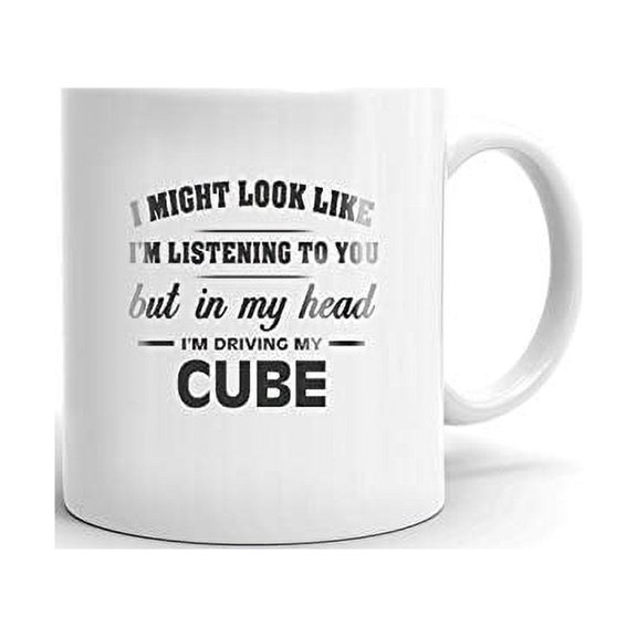 I'm Driving My NISSAN CUBE Coffee Tea Ceramic Mug Office Work Cup Gift 11 oz