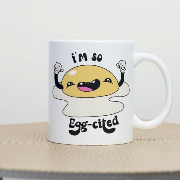I'm Egg-Cited Mug, Funny Easter Mug, Gift Easter, R Egg Mug, Funny R Egg Cup, Happy Egg Mug, Funnaying Mug, Gag Gift.jpg