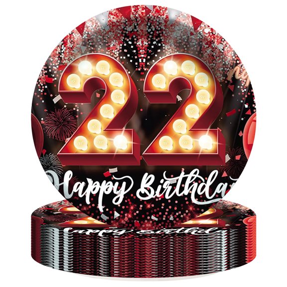 I'm Feeling 22 Paper Plates Birthday Party Supplies Decorations 16pcs Tableware Disposable Dinnerware