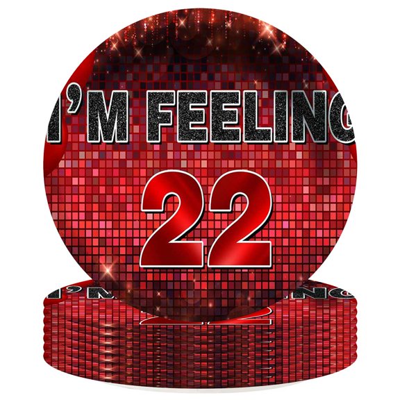 I'm Feeling 22 Plates Party Supplies Birthday Decorations Tableware Disposable Dinnerware 8pcs