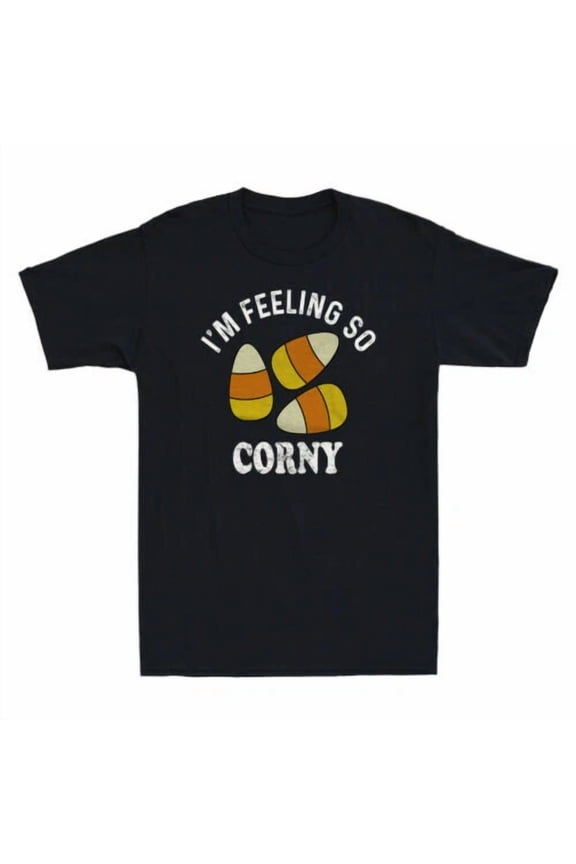 I'm Feeling So Corny Funny Cute Corn Pun Vintage Graphic Unisex T-Shirt