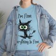 thumbnail image 1 of I'm Fine, Every Thing is Fine Unisex Heavy Cotton Tee, 1 of 9
