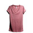 thumbnail image 1 of I'm Fine Everything Is Fine Women's Fashion Relaxed V-Neck T-Shirt Tee Heather Rouge X-Large, 1 of 3