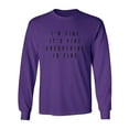 thumbnail image 1 of I'm Fine . . . Everything is Fine Adult Long Sleeve T-shirt, 1 of 3
