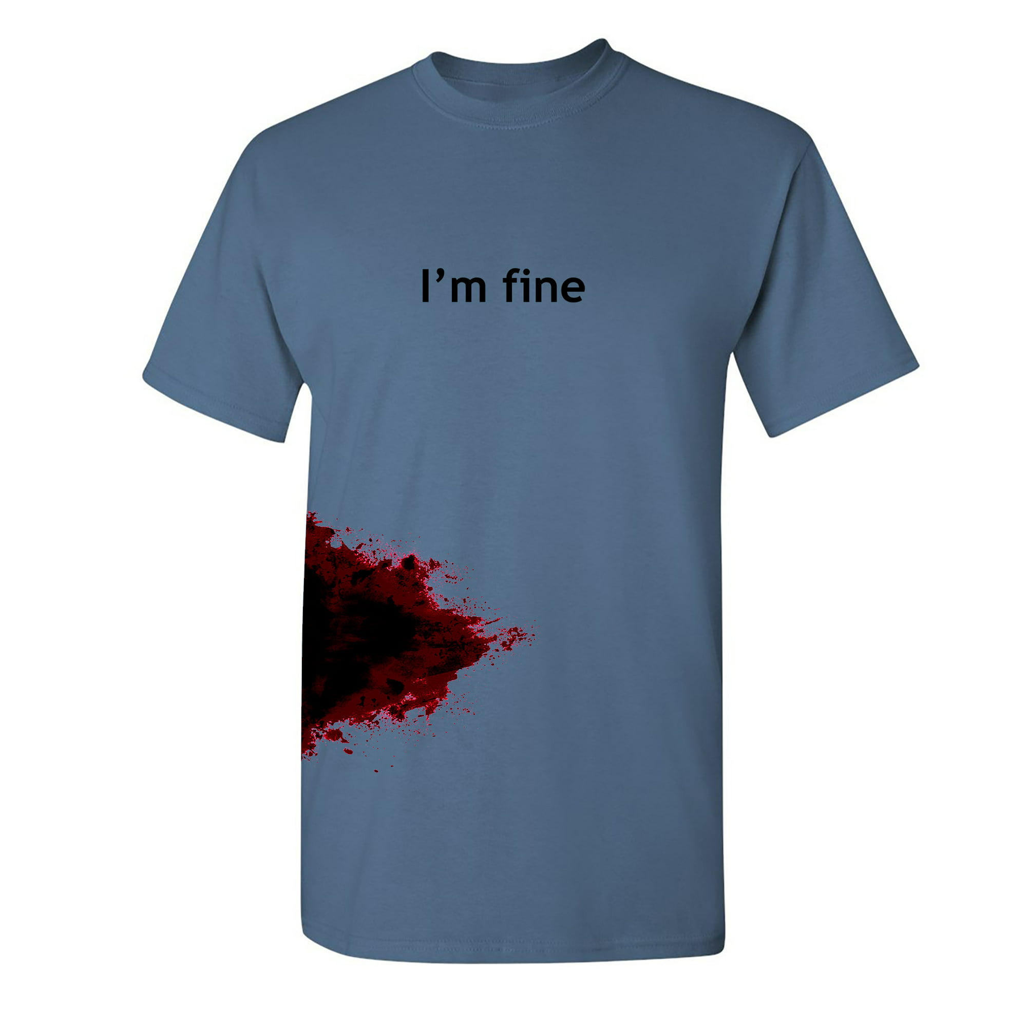 Retfærdighed At regere Fra I'm Fine Men's Funny Novelty Graphic Halloween Zombie T Shirt Dusk 2XL -  Walmart.com
