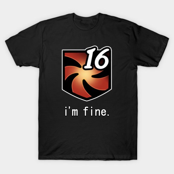 I'm Fine Vuln Stacks FFXIV MMORPG Raider Failure Funny Debuff Meme Unisex T-Shirt, up to size 3XL.