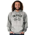 thumbnail image 1 of I'm Fixed Bike Gear Riding Cyclist Men's Big & Tall Graphic Hoodie Brisco Brands 5X, 1 of 5