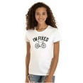 thumbnail image 1 of I'm Fixed Bike Gear Riding Cyclist Womens Slim Fit Graphic Tee Brisco Brands M, 1 of 5