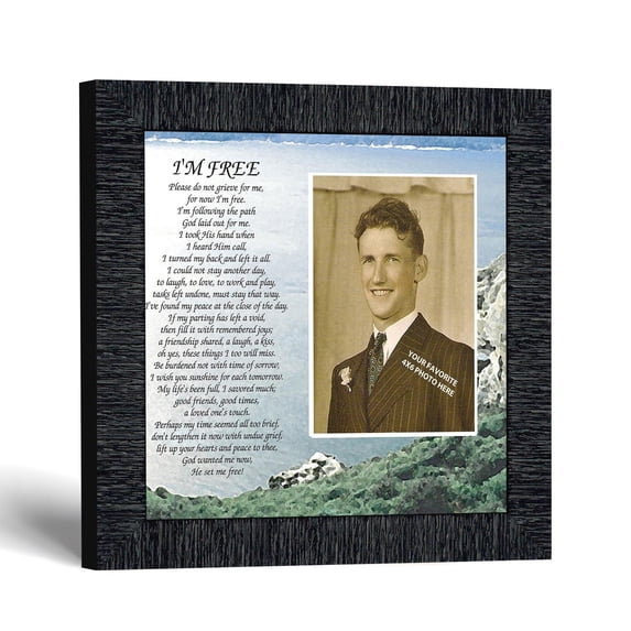 Memorial Picture Frame, Bereavement Gift for Loss of a Parent