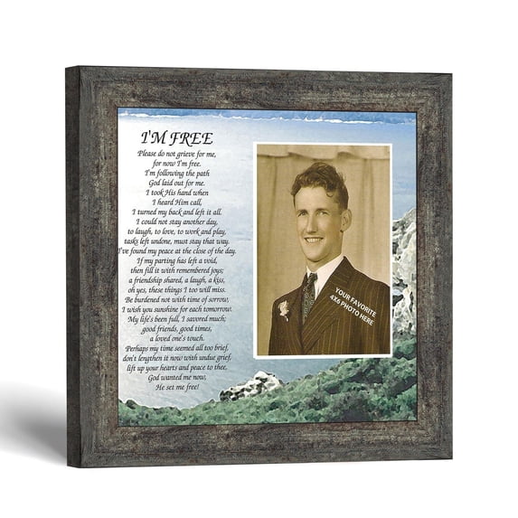 Memorial Picture Frame, Bereavement Gift for Loss of a Parent
