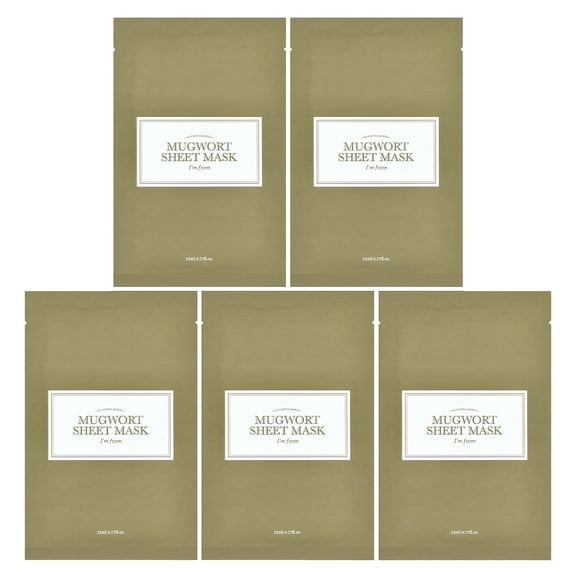 I'm From Mugwork Beauty Sheet Mask, 5 Sheets, 0.77 fl oz (23 ml) Each