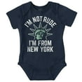 thumbnail image 1 of I'm From NY Proud NYC New Yorker Romper Boys or Girls Infant Baby Brisco Brands 12M, 1 of 6