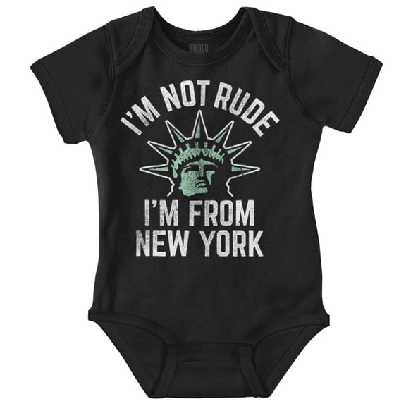 I'm From NY Proud NYC New Yorker Romper Boys or Girls Infant Baby Brisco Brands NB